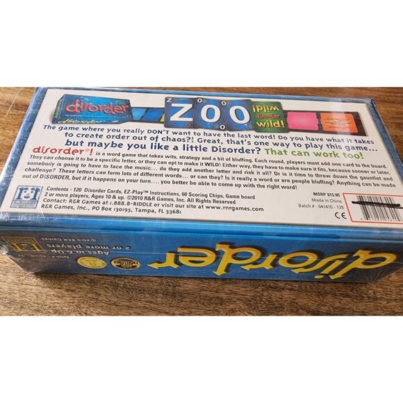 2nd Edition Disorder Party Family Fun Board Game | R & R Games - Picture 3 of 4